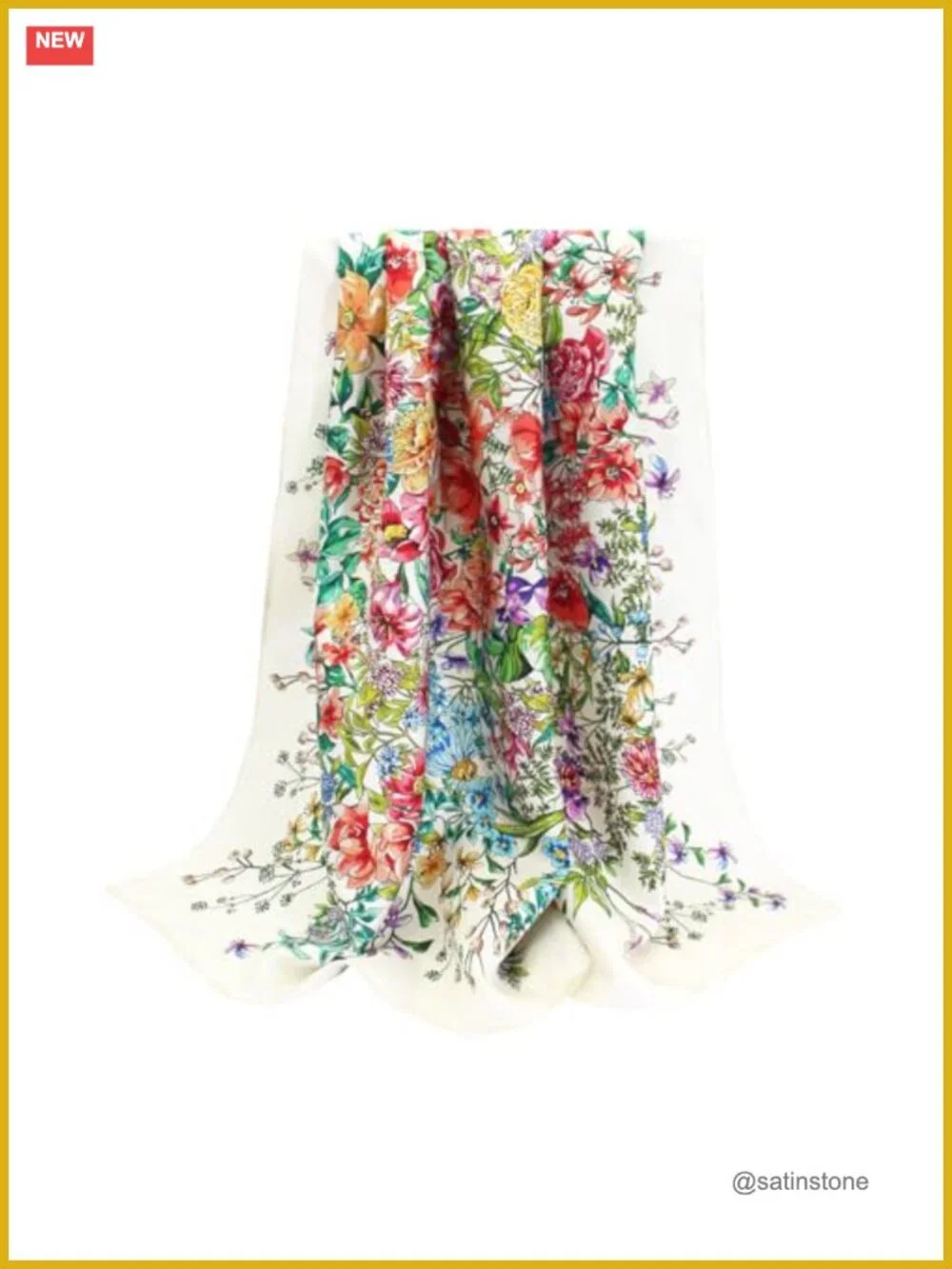 100% Mulberry Silk Scarf 35